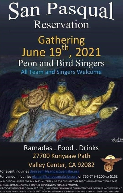 SAN PASQUAL PEON AND BIRDSINGERS GATHERING