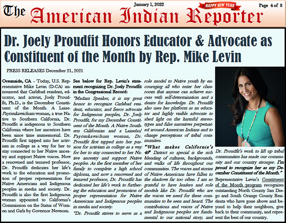 AMERICAN INDIANS IN THE NEWS